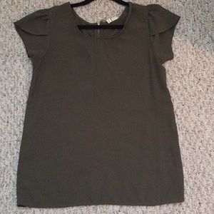 Army green blouse